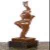 Kunst & Ambiente - Modern Art Bronze - Abstract Woman Nude - Signed Milo - Sculpture on Marble Base - Statue for Sale - Decorative Figurine - Figure view 3