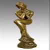 Kunst & Ambiente - Modern Art Bronze by Wilhelm Lehmbruck - Girl with Leaning Leg - Sculptures for Sale - Decorative Figurine - Statue - Figure view 2