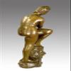 Kunst & Ambiente - Modern Art Bronze by Wilhelm Lehmbruck - Girl with Leaning Leg - Sculptures for Sale - Decorative Figurine - Statue - Figure view 4
