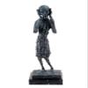 Kunst & Ambiente - Hommage to Edvard Munch - The Scream - Casted in Bronze - Sculptures for Sale - Decorative Figurine - Statue on Marble Base - Figure view 1