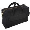 Rothco Canvas Jumbo Tool Bag With Brass Zipper, Black view 1