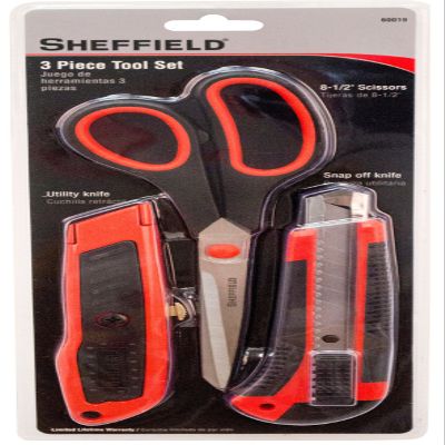 Sheffield 60019 Tool Set, 3-Piece