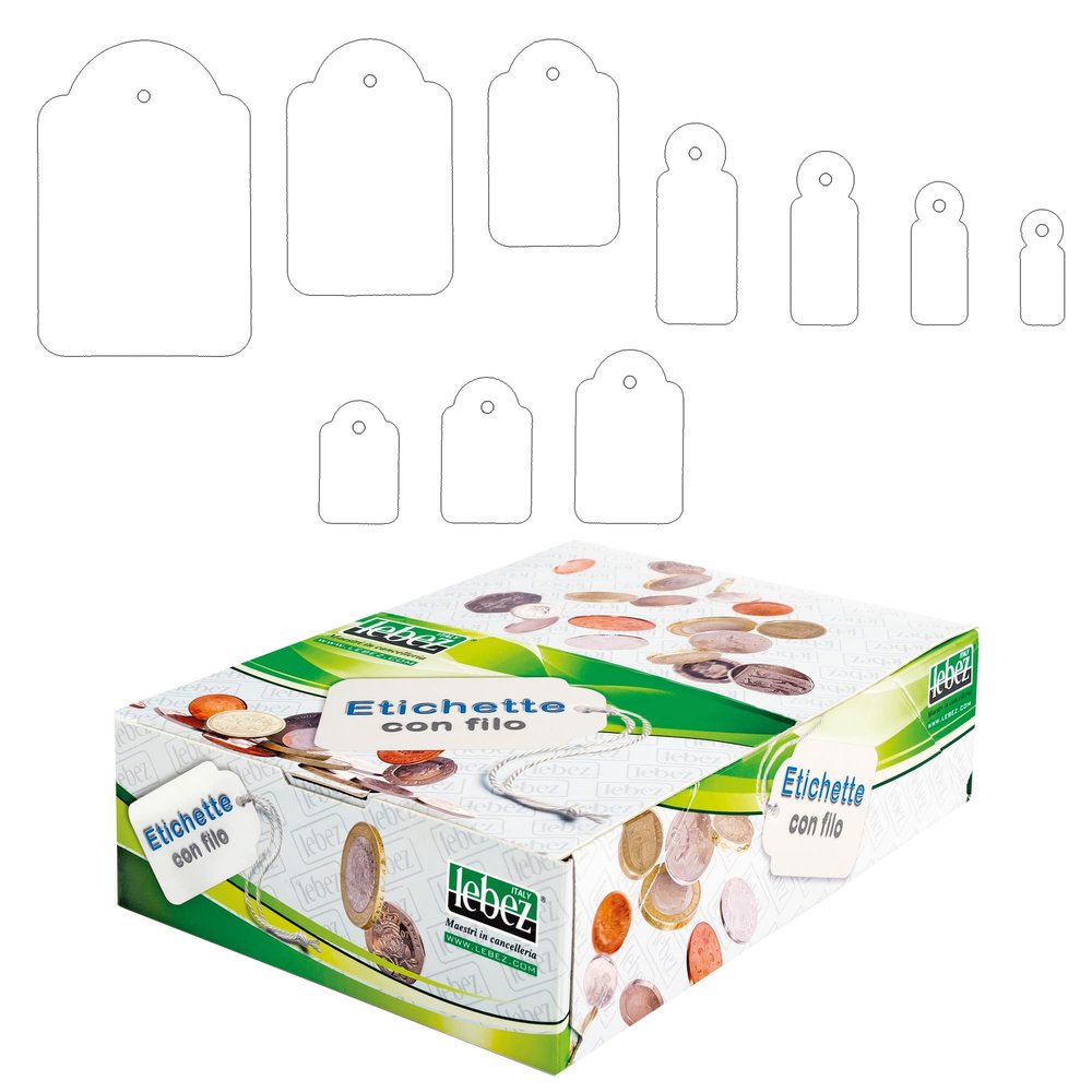 LEBEZ Box 500 Labels with Filo A392 (36 x 54 mm)