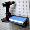 Wall Control KT-400-WRK B Slotted Tool Board Workstation Accessory Kit for Wall Control Pegboard Only, Black view 3