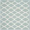 SAFAVIEH Dhurries Collection 3' x 5' Blue/Ivory DHU627A Handmade Flatweave Premium Wool & Banana Silk Area Rug view 3