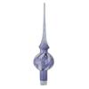 Crystal Blue Glass Christmas Tree Topper view 1