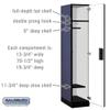 Salsbury Industries 1-Tier Extra Wide Designer Wood Locker with One Wide Storage Unit, 6-Feet High by 21-Inch Deep, Blue view 3