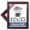 US Art 12x35 Inches Custom Cut Designer Cherry Real Poplar Wood .84 inch Moulding Picture Poster Frames view 1
