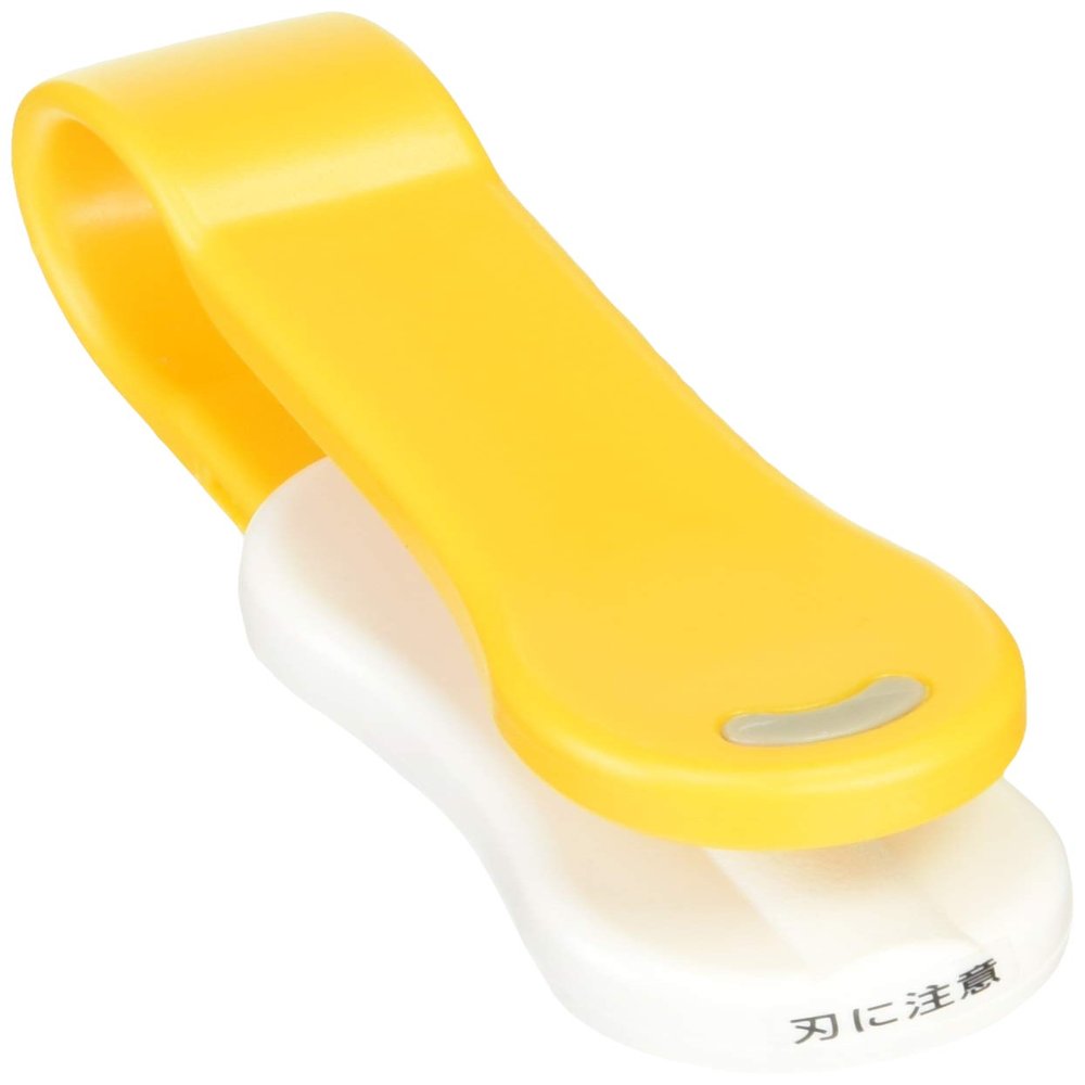 Akebono CH-2001 Cutter, Orange, Made in Japan, Can Open Bags and Cut Pack Films with One Piece, Extends Slide Parts to Change Cutting Modes, Can Be Cut in either Direction, Magnet Included, Pack and Bag Cutter