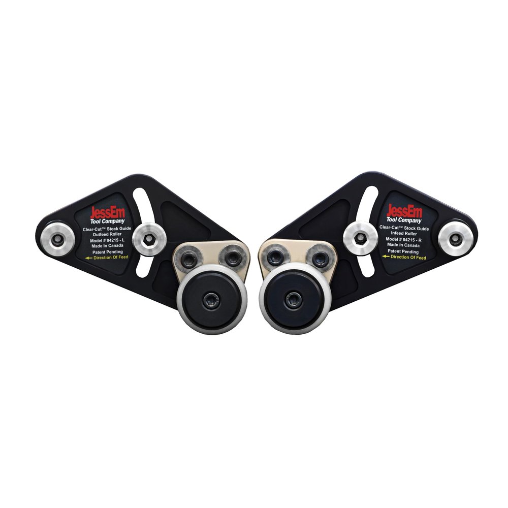 JessEm 04215 Clear-Cut Precision Stock Guides with Dual Roller Hold-Down System for Router Table Fences