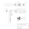 RetroArcade.us Arcade Pinball Game Coin Door Lock, 25mm, semicircular Key, 1 Lock and 1 Key view 2