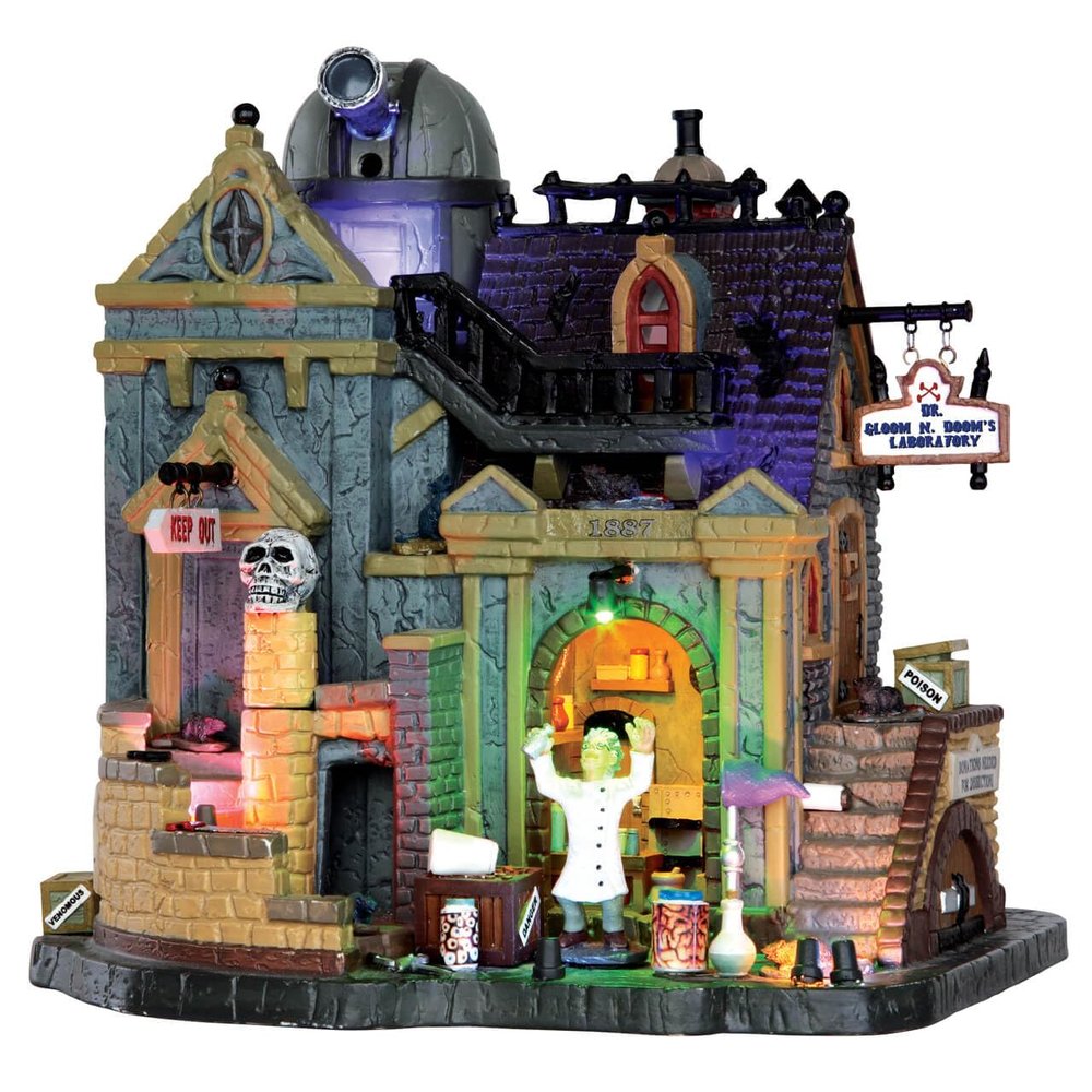Lemax Dr. Gloom N. Doom's Laboratory, with 4.5V Adaptor #35493