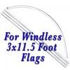 Barber Shop Windless, Full Sleeve Extra Protection King Size Swooper Flag Sign with Pole and Full Assembly view 2