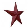 AMISH WARES 24 Inch Heavy Duty Metal Barn Star Painted Solid Cranberry. view 2