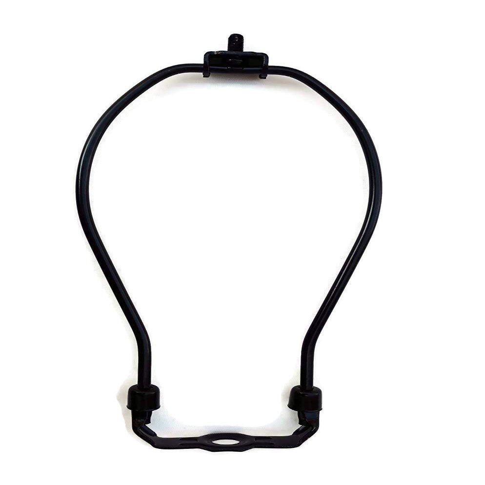Urbanest 8" Heavy Duty Harp Fitter For Lamp Shades with Saddle, Black Nickel