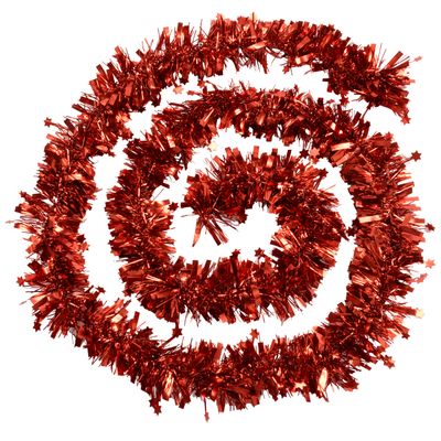 Red Tinsel with Star