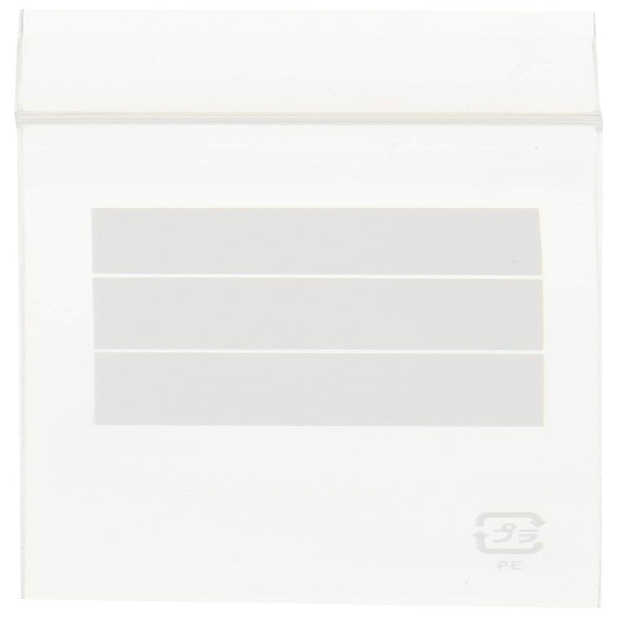 Kakukei KJ3121S Plastic Bags, Zippered, Memo Column, A9, 21 Sheets, Pack of 2