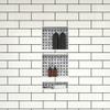 Redi Niche Triple Niche Recessed Shower Shelf- Black, Three Inner Shelves, 16-Inch Width x 34-Inch Height x 4-Inch Depth view 2