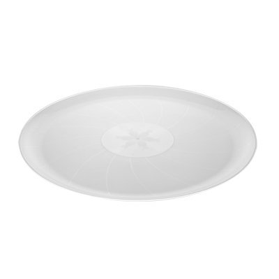 12 Inch Classic Plastic Round Clear Trays 25 CT