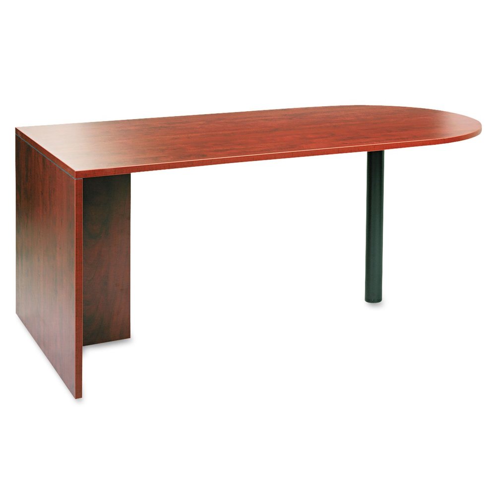 Alera VA277236MC Valencia Series D Top Desk, 71w X 35 1/2d X 29 5/8h, Medium Cherry