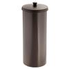 iDesign Freestanding Bathroom Toilet Paper Storage Holder with Lid for 3 Extra Rolls, Bronze view 1