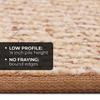 House, Home and More Set of 12 Skid-Resistant Carpet Stair Treads - Praline Brown - 8 Inches X 30 Inches view 3