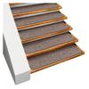 House, Home and More Set of 12 Skid-Resistant Carpet Stair Treads - Pebble Gray - 8 Inches X 27 Inches view 1