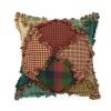Donna Sharp Throw Pillow - Campfire Lodge Decorative Throw Pillow with Patchwork Pattern - Pillow view 1