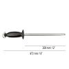 ARCOS Sharpening Steel 12 Inch Nitrum Stainless Steel and 300 mm blade. Series Chaira. Body Carbon Steel Chromium Coated 11 - Handle Polypropylene. Lightweight and smooth shapes. Color Black. view 2