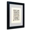 Trademark Fine Art Enough Time II Framed Art by Megan Romo, Black Frame, 11 by 14-Inch view 1