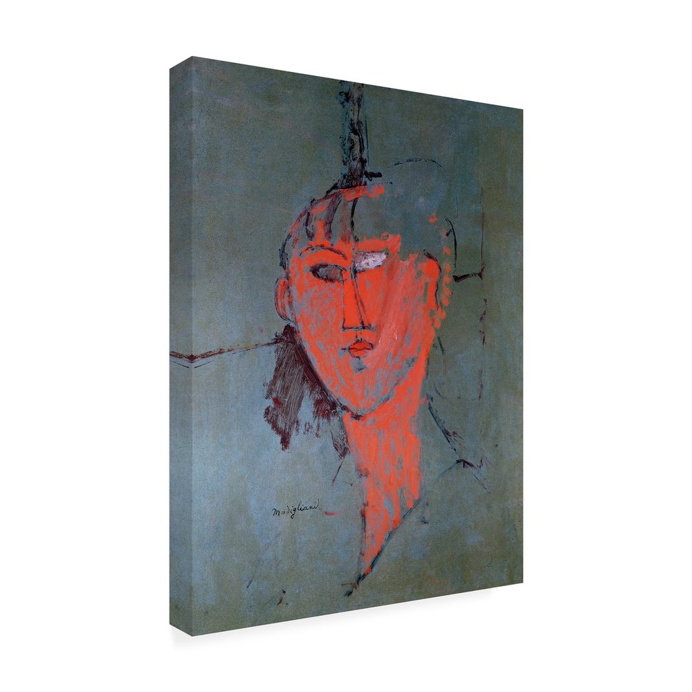 Trademark Fine Art The Red Head 1915 Artwork by Amadeo Modigliani, 18 by 24-Inch