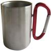 18-8 Stainless Steel Carabiner Cup, Double Wall Construction, 8.5 fl oz (240 ml), Red view 1