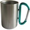  18-8 Stainless Steel Carabiner Cup, Double Wall Construction, 8.5 fl oz (240 ml), Green view 1