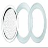 IBILI Filter Essential with 2 gaskets for 10 Cups, Stainless Steel, Silver/White, 10 x 10 x 2 cm view 1