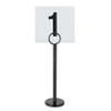 New Star Foodservice Ring Clip Table Number Card Holders with Number Cards, Numbers 125, Set of 12, 8 Inch, Black Stand view 4