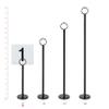 New Star Foodservice 27693 Ring Clip Table Number Card Holders, w/Number Cards, 1 to 24, Set of 24, 8-Inch, Black Stand view 4