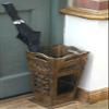 Classic Art Deco style wooden umbrella stand view 2