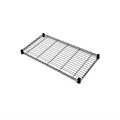 Quantum Storage Systems 2424BK Food Service Wire Shelf, Black, 24" X 24"