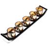 Ancient Wisdom Black Pentagram Candle Plate view 1