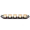 Ancient Wisdom Black Pentagram Candle Plate view 2