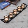 Ancient Wisdom Black Pentagram Candle Plate view 3