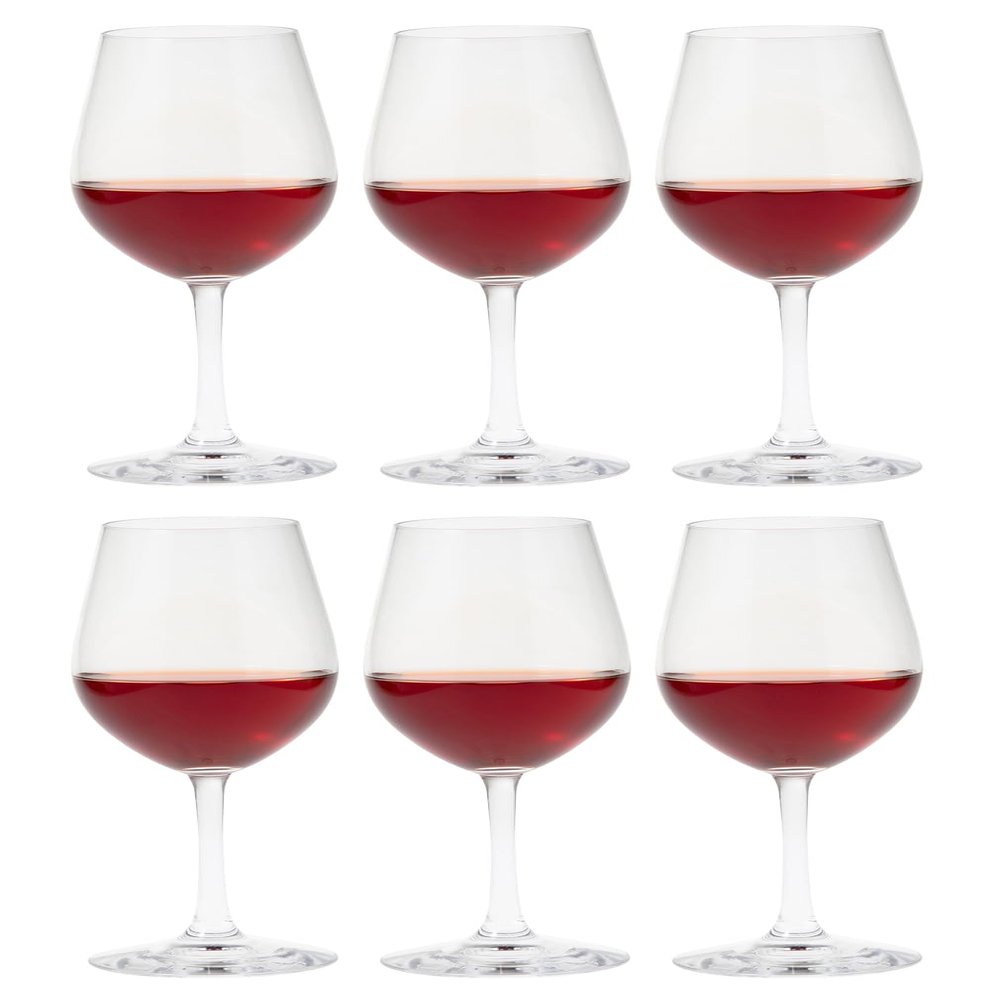 30K35HS Toyo Sasaki Glass Wine Glass, Reception, Wine, 15.5 fl oz (445 ml), 6 Pieces, Physical Mouth Strengthening Glass, Red and White Compatible, Break-Resistant, Made in Japan, Dishwasher Safe,