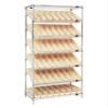 Quantum Storage Systems WRS-7-103IV Wire Slanted 7 Shelves 48 Economy Ivory Bins 74" H x 36" W x 18" D view 1