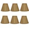 Upgradelights Bronze Silk 5 Inch Empire Clip On Chandelier Lamp Shades (Set of six shades) 2.5x5x4.25 view 2