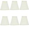 Upgradelights Eggshell Silk 5 Inch Empire Clip On Chandelier Lamp Shades (Set of six shades) 2.5x5x4.25 view 2