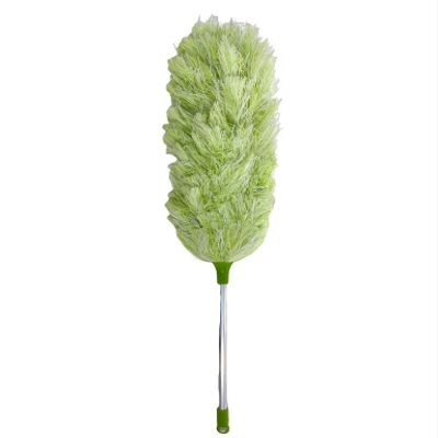 Nippon Clintec Fluffy Duster, Green, Diameter 9.8 inches (25 cm), Total Length 22.4 inches (57 cm), Static Electricity Removal, Office, Home, Dust Removal, Washable
