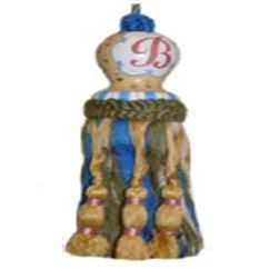 123 Creations CK094HH Initial H hand painted tassel