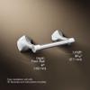 Kohler 27065-CP Occasion PIVOTING Toilet Tissue Holder, Polished Chrome view 3