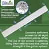 FlowGuard USA Made Professional DIY 6 Inch 50-Year Gutter Cover System - White - Aluminum Gutter Guards - 102 Feet - by FlexxPoint view 2