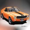 1969 AMX BIG BAD ORANGE - Car art print poster - size 20 X 30 view 1